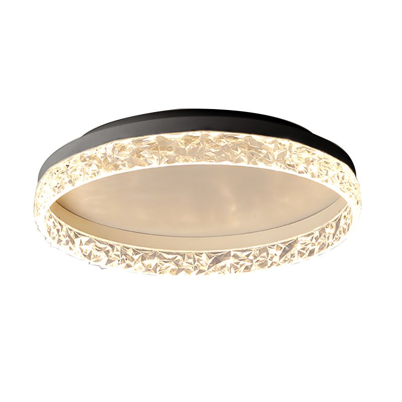LED Ceiling Lamp Modern Simple Ceiling Mount Light with Acrylic Shade for Bedroom