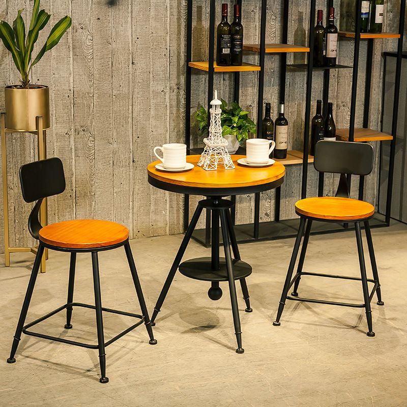 Modern 1/3/4/5 Pieces Dining Set Round Pine Wood Dining Table for Home