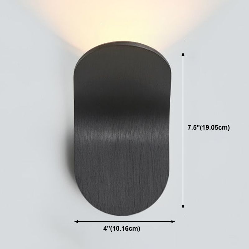 Modern Style Unique Shape Wall Sconce Metal 1 Light Sconce Light for Living Room