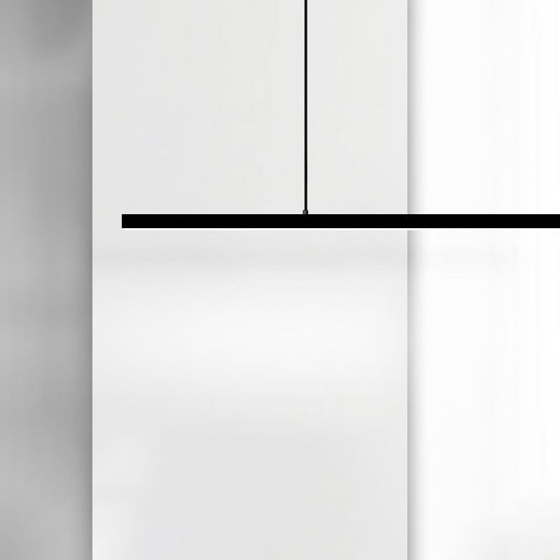 Lampada dell'isola a ciondolo lineare Lampada dell'isola lampadario di illuminazione moderna