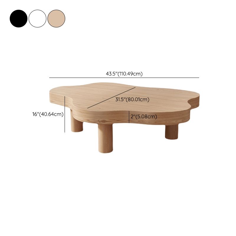 3 Legs Bunching Tables Geometric Solid Wood Coffee or End Table