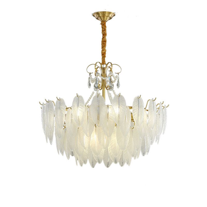 Luz de lámpara de plumas de lámpara de lámpara de vidrio glaseado vintage iluminación para restaurante