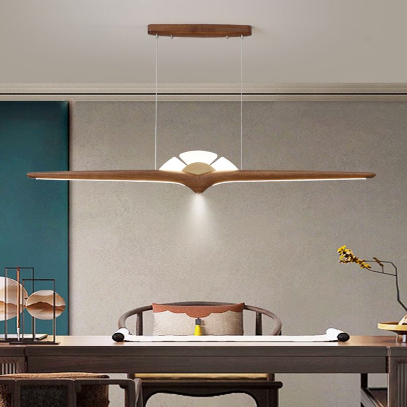 Wooden Hanging Island Lights Modern White Shade Island Lighting Ideas