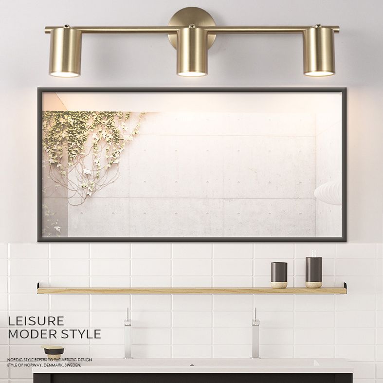 Postmodern Cylinder Vanity Sconce Lights Aluminum Wall Mount Light Fixture for Bathroom