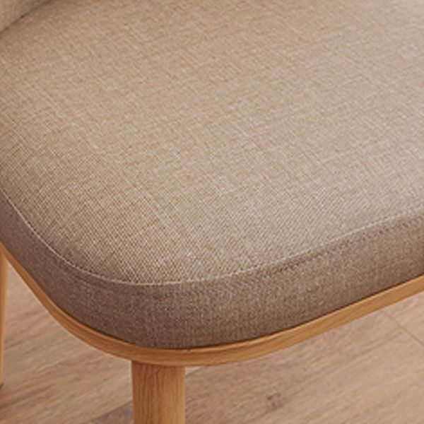 Silla de comedor moderna para interiores y exteriores, silla con respaldo sólido acolchado sin brazos de metal