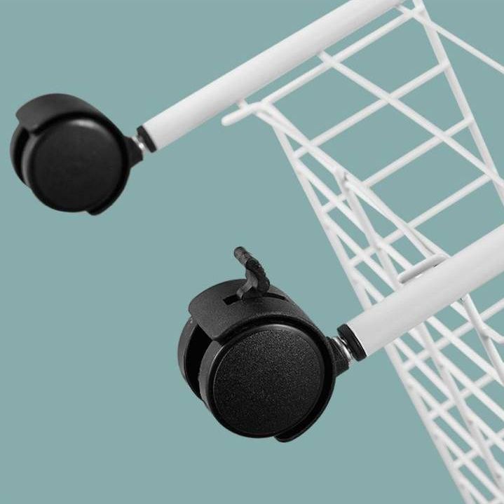 Contemporary Style Bookshelf Open Shelf Bookcase for Study Room Office with Casters