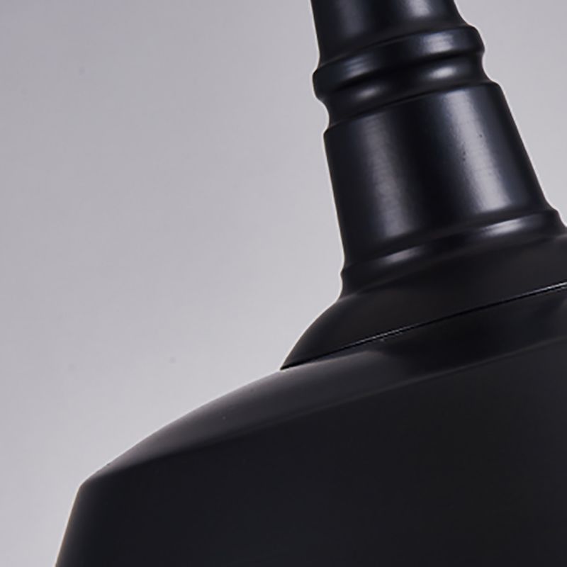 Lampada a sospensione a forma di fienile multicolore Metal industriale 1 ristorante Bulb Hanging Light