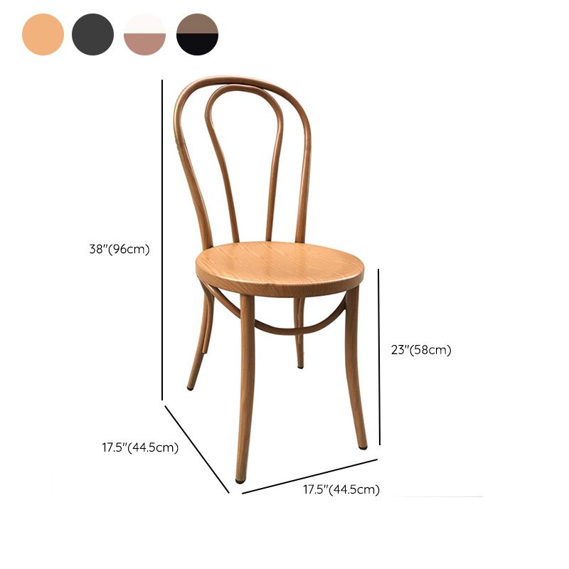 Industrial Kitchen Dining Side Chair Open Back Dining Side Chair