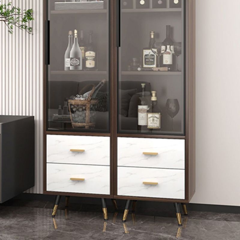 Floor Wine Bottle Holder Solid Wood Wine Bottle Rack for Living Room