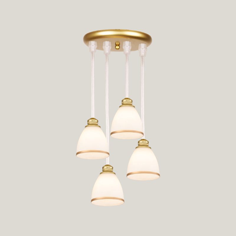 Geometrischer Schattenstreppenhänke Lichtglas zeitgenössischer Multi -Licht -Anhänger