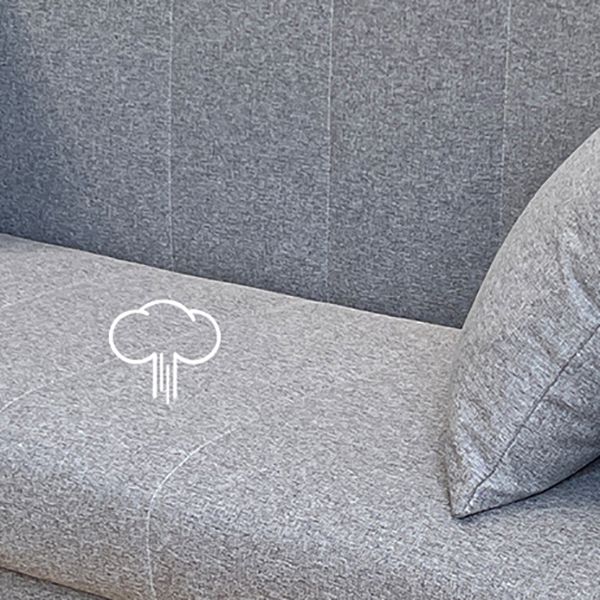 Living Room Contemporary Biscuit Back Square Arm Stationary Sofa