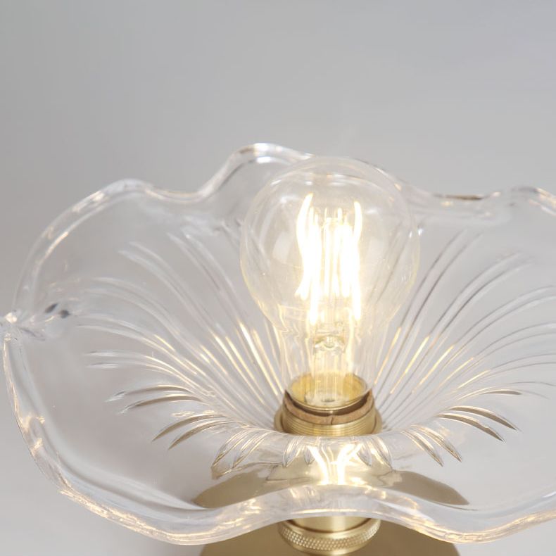 Plafonnier en forme de lotus, plafonnier en cuivre de style colonial pour couloir