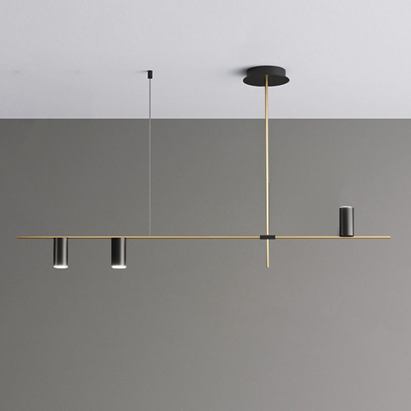 Cylinder Island Lighting Fixtures Contemporary Metal Island Lighting Ideas for Kitchen