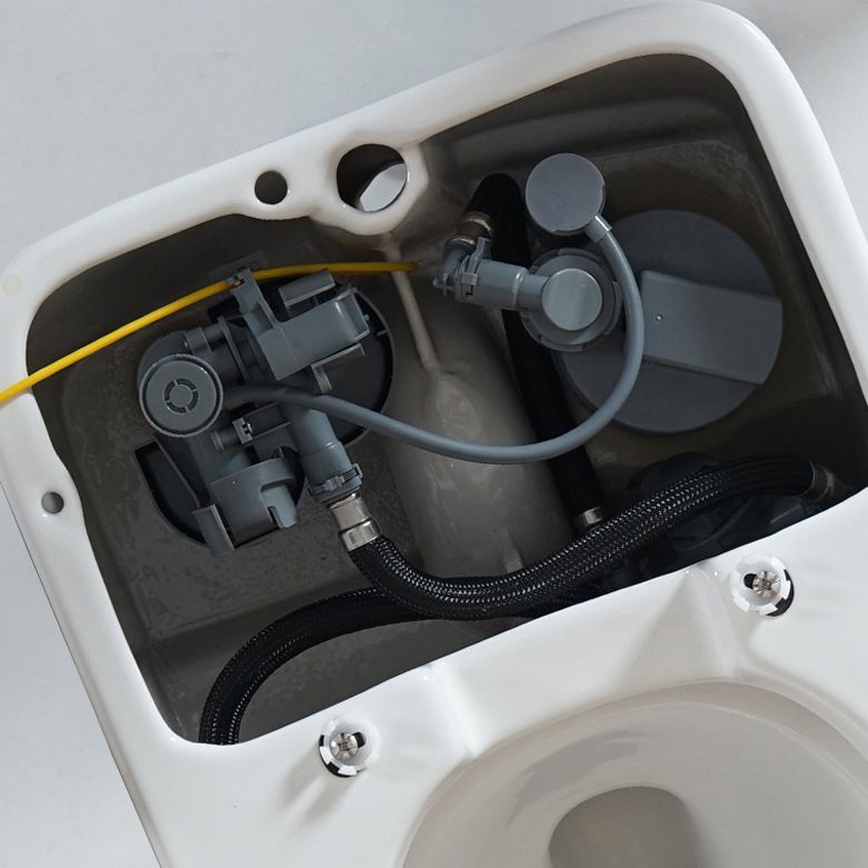 Siphon Jet Elongated Toilet Bowl Modern Flush Toilet With Seat for Bathroom