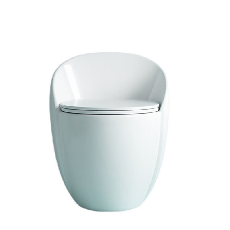 Contemporary Ceramic Toilet Bowl Floor Mount Urine Toilet with Seat for Washroom
