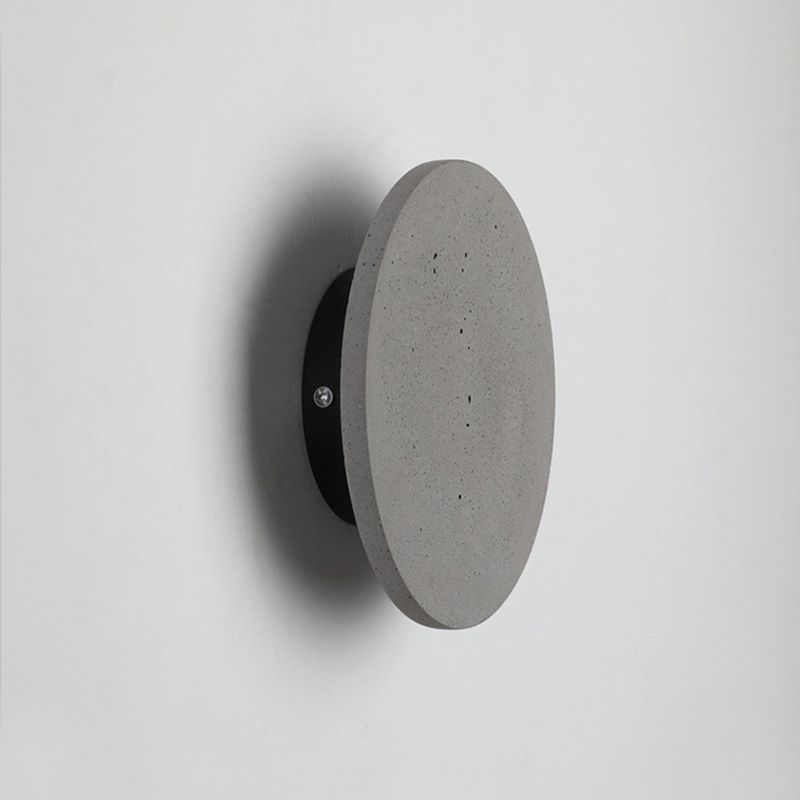 Moderne Stilzement Wandleuchte runde Wandleuchten in Grau für Wohnzimmer