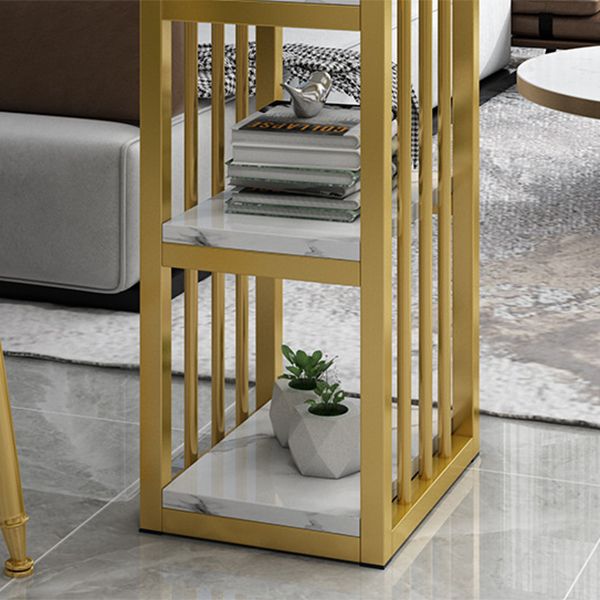 Industrial Rectangle Bar Height Table Faux Wood Bar Table with Storage Base