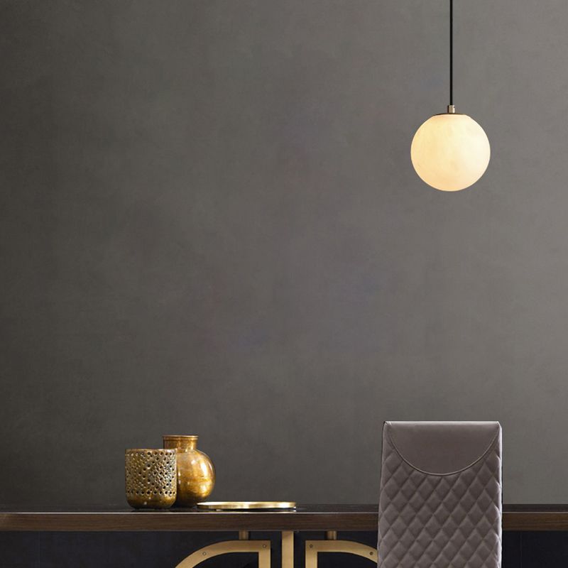 Marble 1-Light Hanging Lamp, Nordic Simplicity Design Pendant Lighting for Living