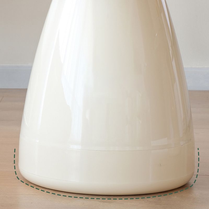 Pedestal End Table Plastic Round Side Sofa Side Accent Table with Tray Top