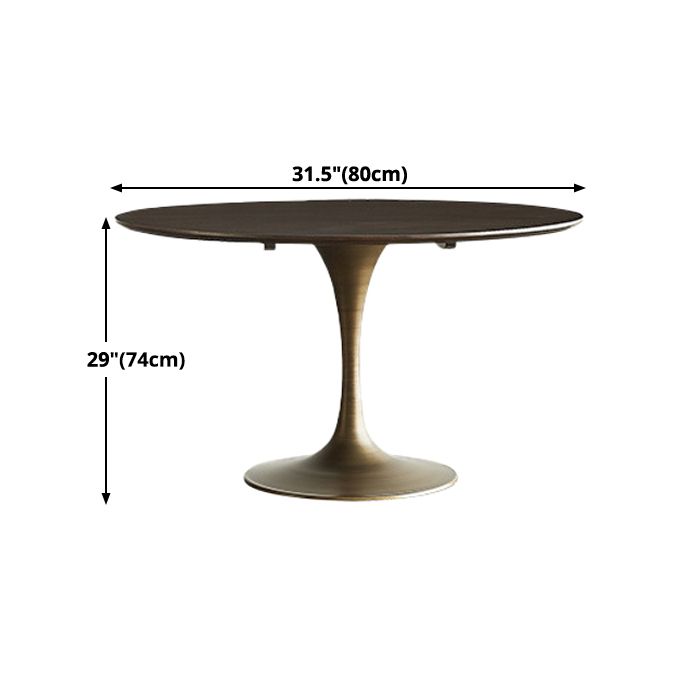 Round Tulip Base Dinette Table Traditional Luxury Dining Room Table for Home