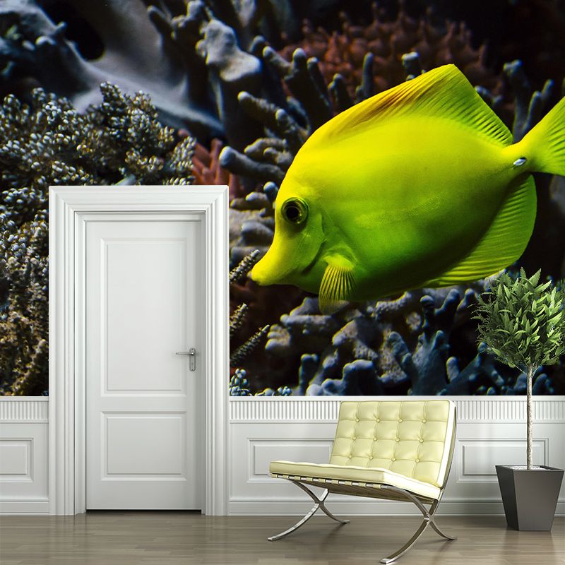 Tropical Beach Seabed Mural Wallpaper Decorative Mildew Resistant Home Decor