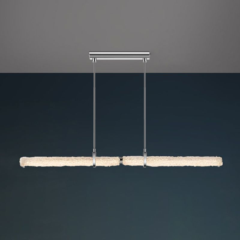 Glass Shade Hanging Island Lights Modern LED Island Lighting Ideas for Kitchen