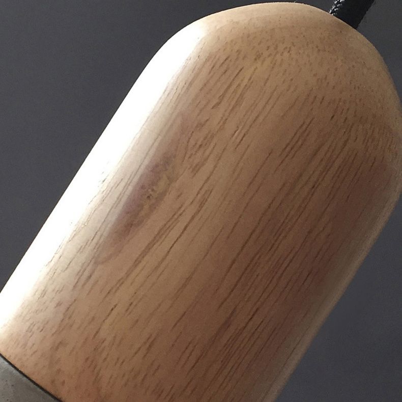 5 Zoll breites Mini-Zement hängend hängender fackelförmiger nordischer Beton 1-Licht-Anhänger für Schlafzimmerkorridor