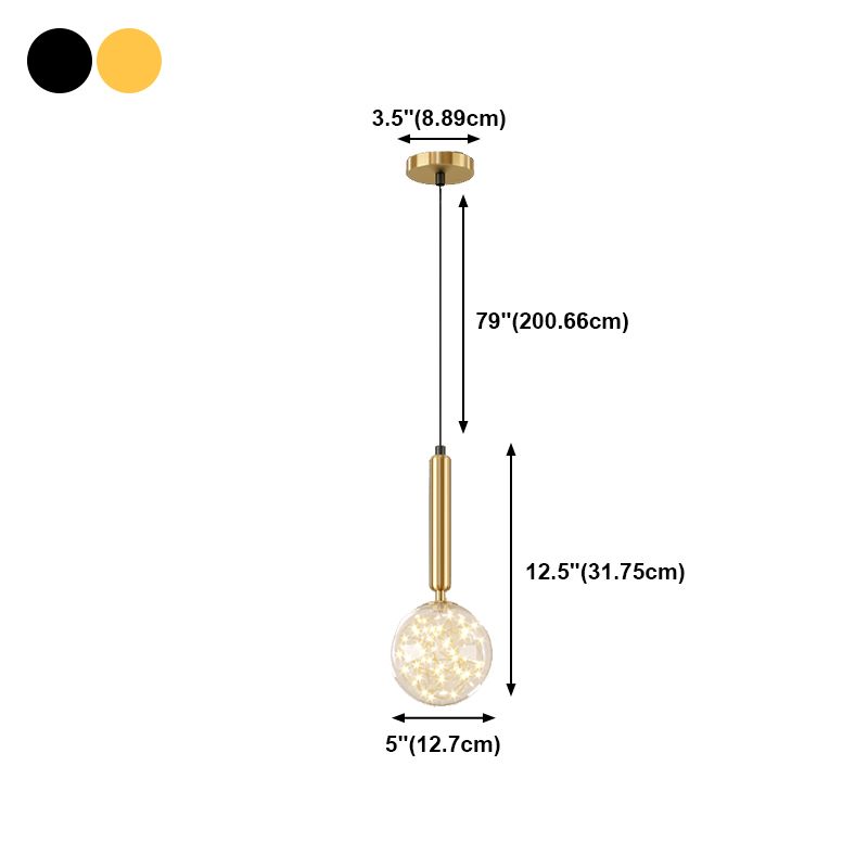 Sferische hanglampen Hedendaagse stijl metalen hanglampverlichtingsarmaturen
