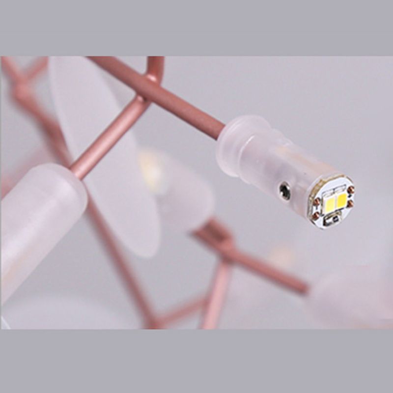 Luz de metal contemporánea de lámparas de metal Fireglies Hanging Chandelier para dormitorio