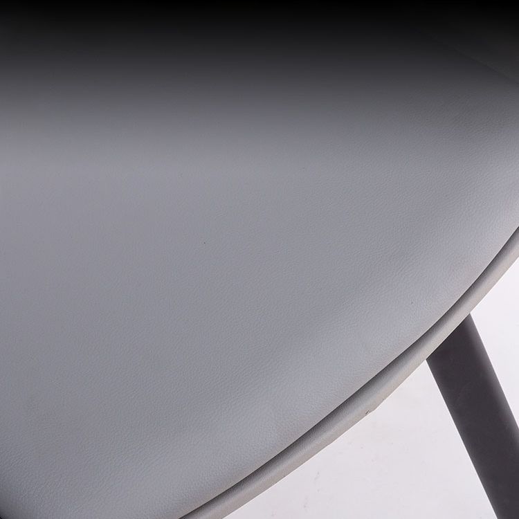 Contemporary Dining Arm Chair Matte Finish Plastic Open Back Chair