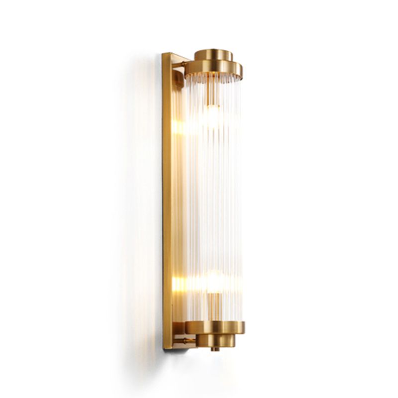 23.5" H Cylindrical Crystal Wall Mount Light Post-modern Style Home Decorative Lighting Fixture for Living Room Bedroom