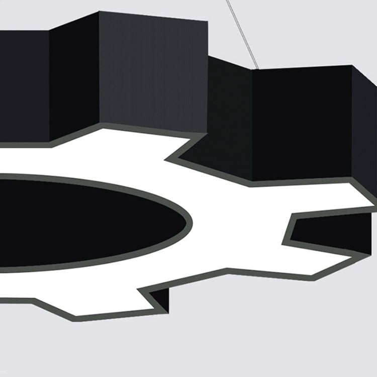 Contemporary Gear Hanging Light Simple Pendant Lighting Fixture for Office