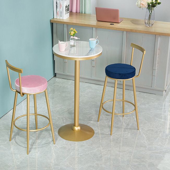 Fixed Table Counter Set 1/3/4 Pieces Glam Style Sintered Stone Bar Table Set for Home Use