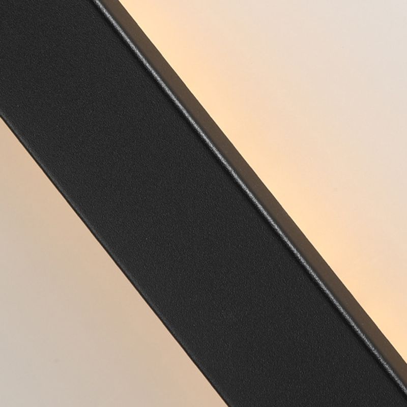 Single Contemporary Wall Mounted Sconce Brass/Black/White LED Wall Light for Bedroom