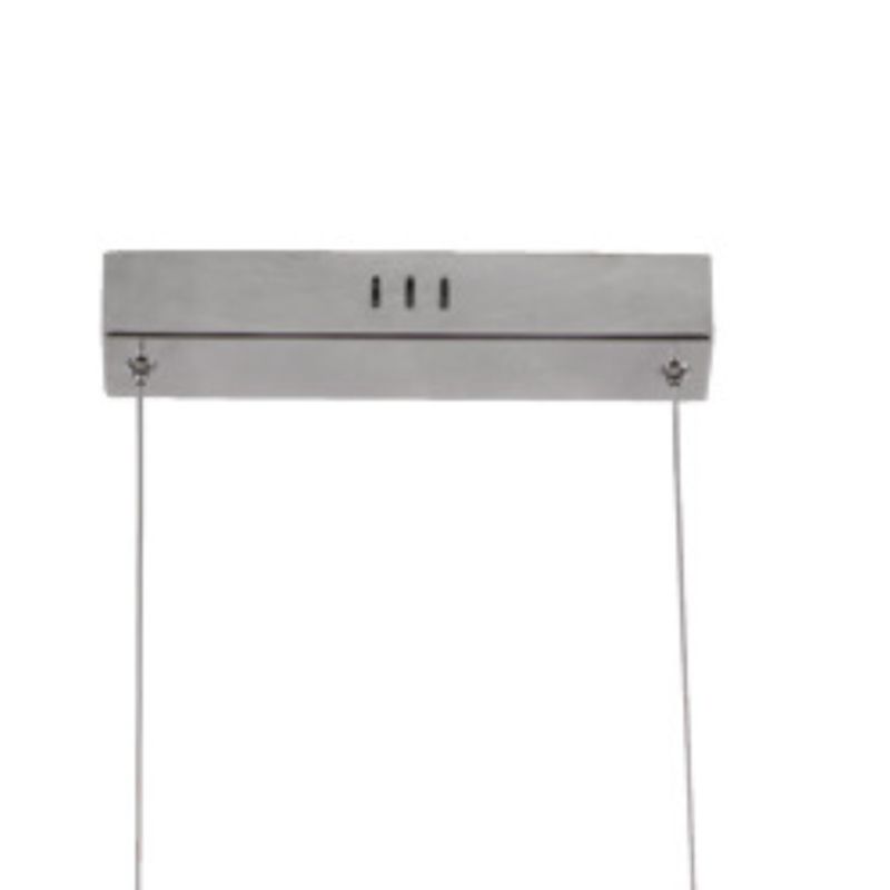 Wavy Shape Kitchen Island Fixture Acrylic Linear Pendant Ceiling in Black & White