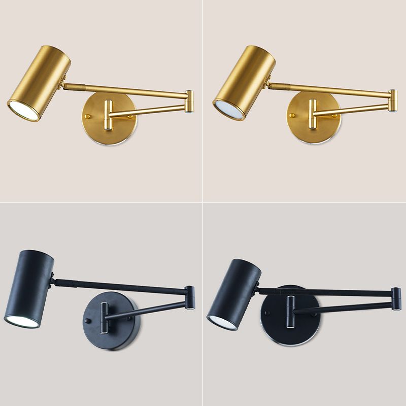 Swing Arm Wall Mounted Lamp Postmodern Simplicity Acrylic Wall Sconce for Living Room