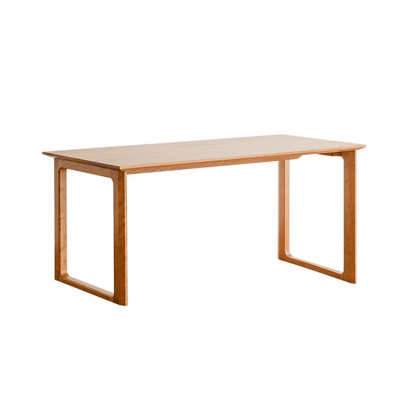 Modern Style Double Pedestal Dining Table Pine Wood Table for Dining Room