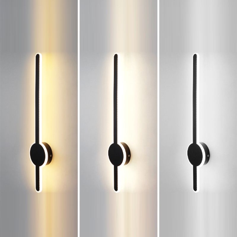 LED Pendulum Shape Wall Lamp Line Light Modern Style Metal Aluminum Wall Sconce