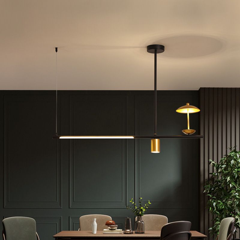 Postmoderne LED -Inselbeleuchtungsschirme -Form -Aluminiumhänge -Leuchte