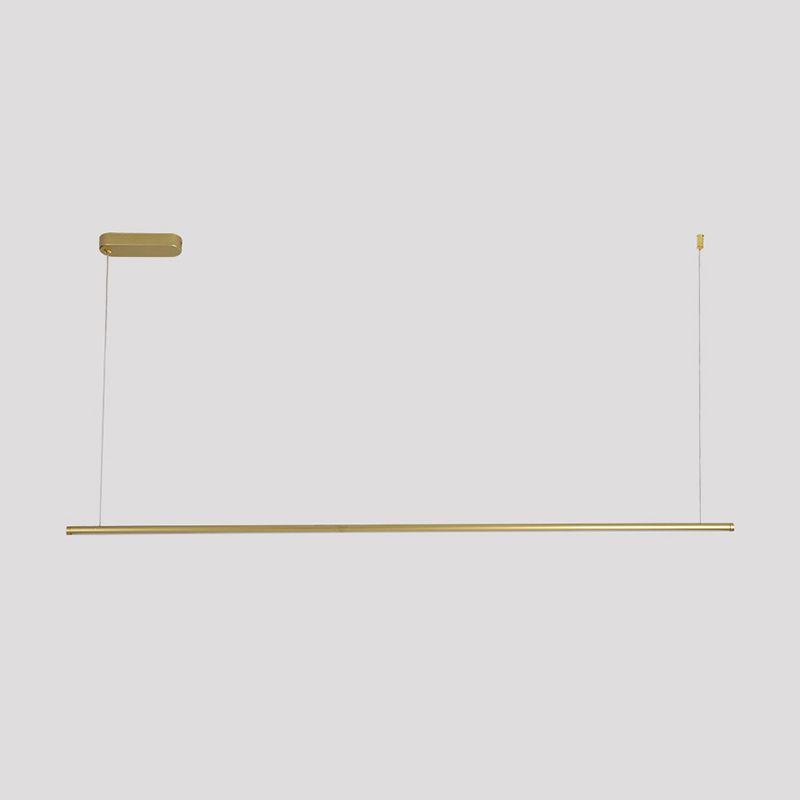 Style moderne en forme linéaire îlot clair métal monomoteur d'éclairage léger de l'île