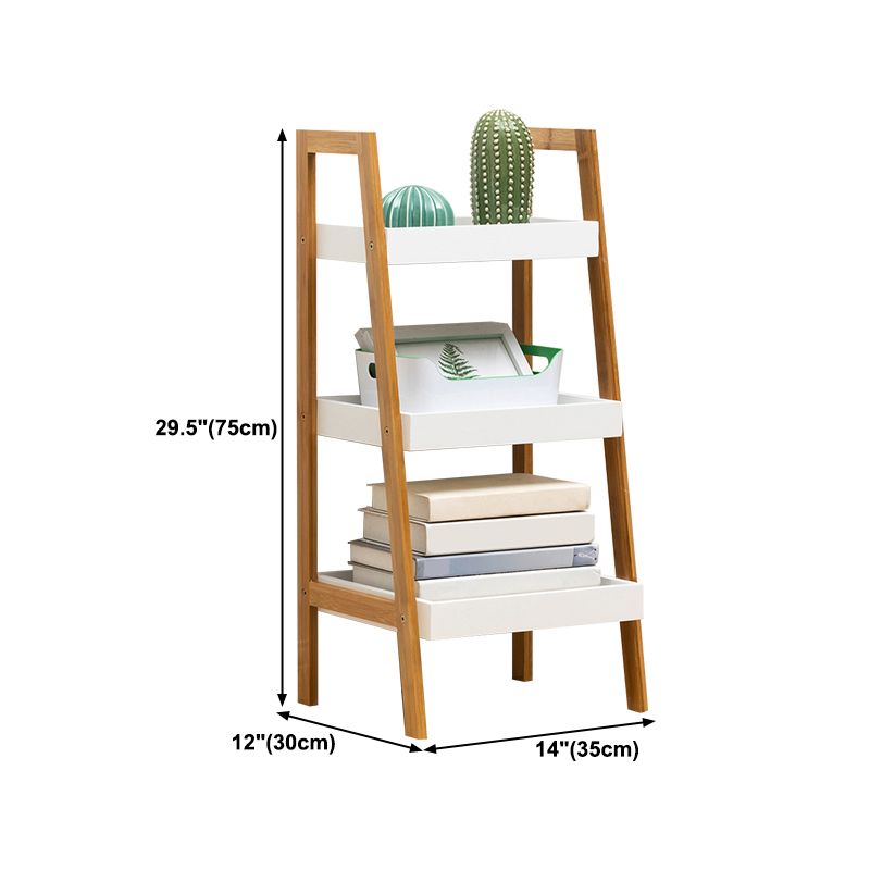 Wooden Open Bookshelf Modern Rectangle Bookcase with Shelves
