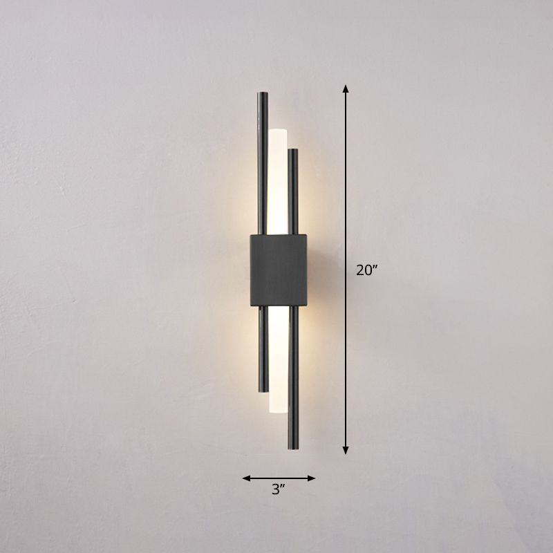 Luz de pared de la varilla de estilo posmoderna escalera acrílica led led led