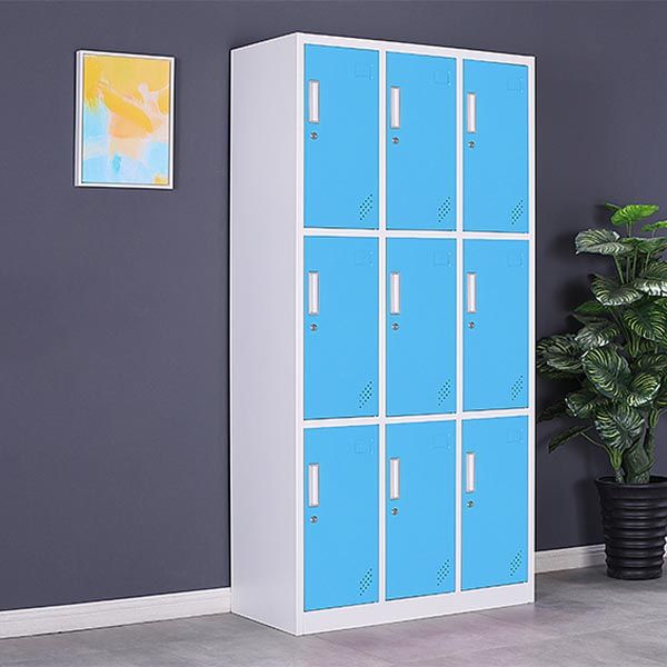 Hinged Steel Wardrobe Cabinet Contemporary Wardrobe Armoire for Home