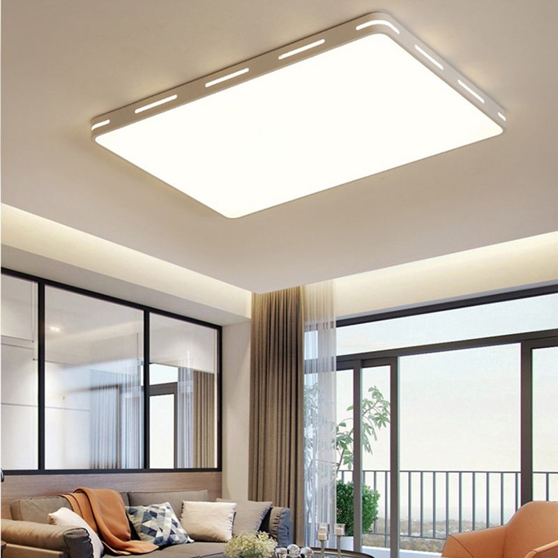 Lámpara de techo nórdica moderna y sencilla personalidad estudio de Sala de estar LED ultradelgado lámpara de ahorro de energía de caballo de hierro