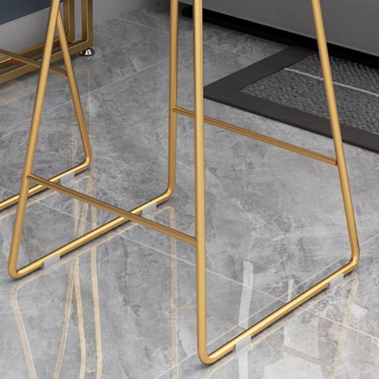 1/2/3 Pieces Glam Style Bar Table Set Oval Bistro Set with White Stone Top