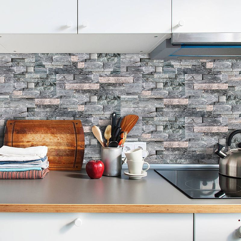 Brick Wallpaper Panel Set Countryside Peel and Stick Dining Room Wall Covering, 11.6-sq ft