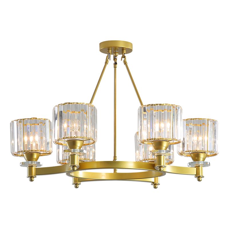 Modern Creative Indoor Pendant Light Crystal Geometric Chandelier