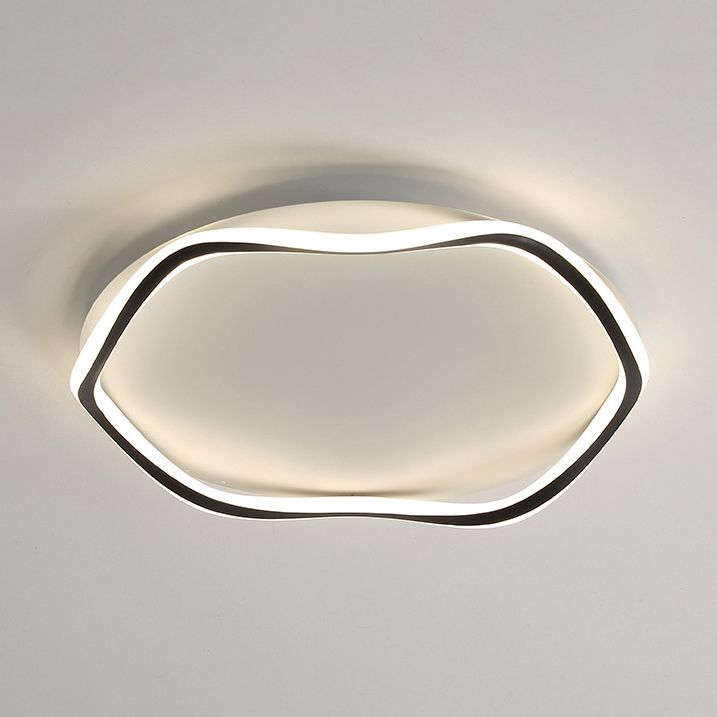 Modern Style Flush Mount Licht Acryl 1 Licht Plafond Licht voor slaapkamer