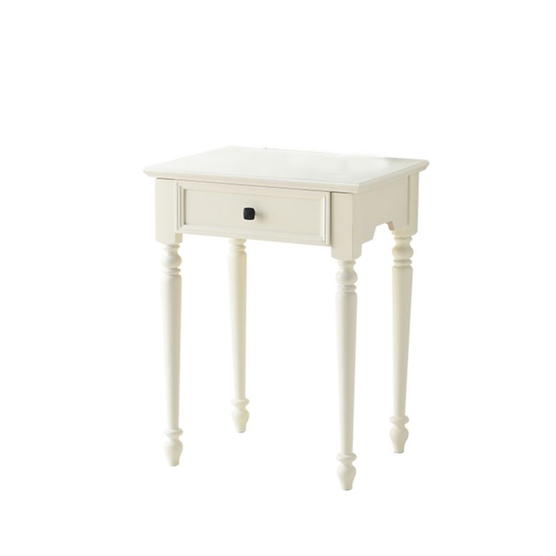 Contemporary Makeup Dressing Table With Drawers White 17.71" W x 30.70" H