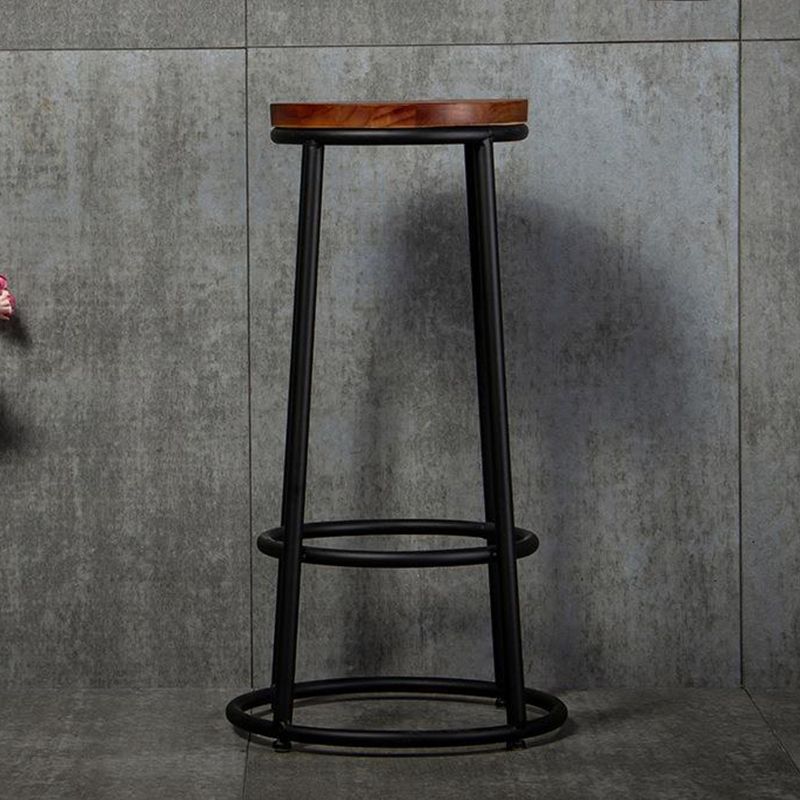 Contemporary Wood Counter Stools Metal Bar Stools for Home Use